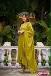 KF 306 Kalaai Pv Chanderi Embroidery Kurti With Bottom Dupatta 